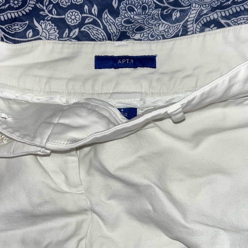 White Apt. 9 shorts